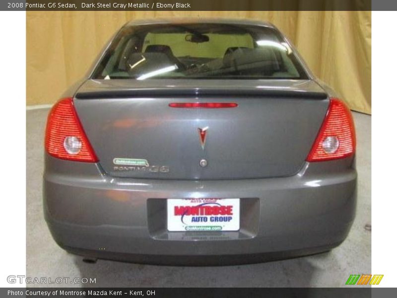 Dark Steel Gray Metallic / Ebony Black 2008 Pontiac G6 Sedan