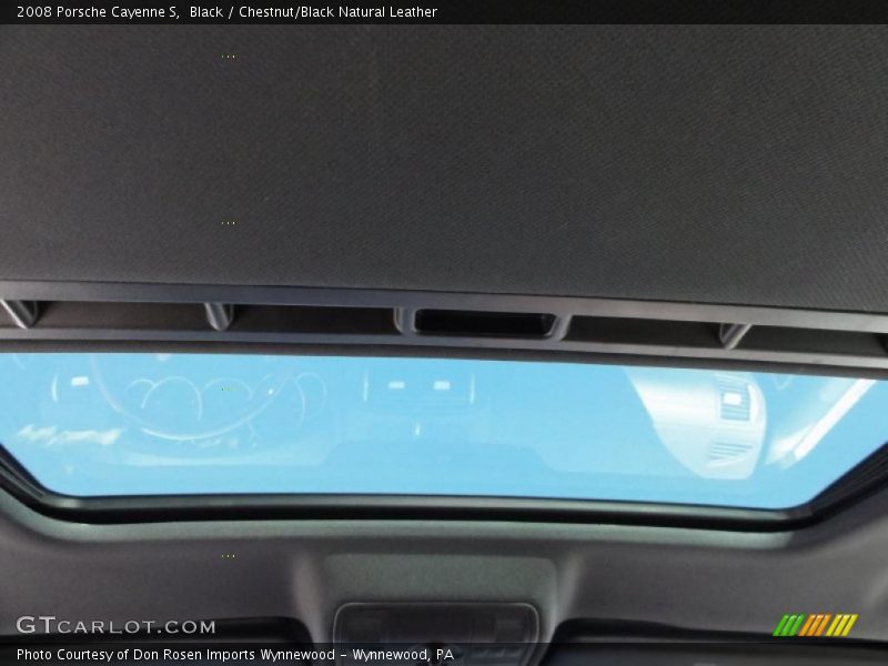 Black / Chestnut/Black Natural Leather 2008 Porsche Cayenne S