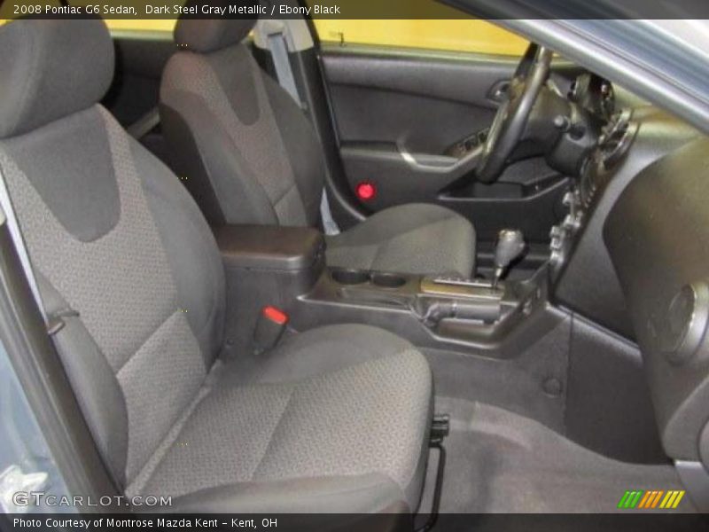Dark Steel Gray Metallic / Ebony Black 2008 Pontiac G6 Sedan