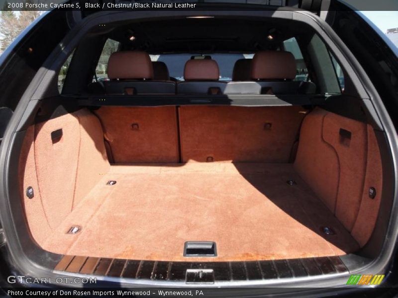 Black / Chestnut/Black Natural Leather 2008 Porsche Cayenne S