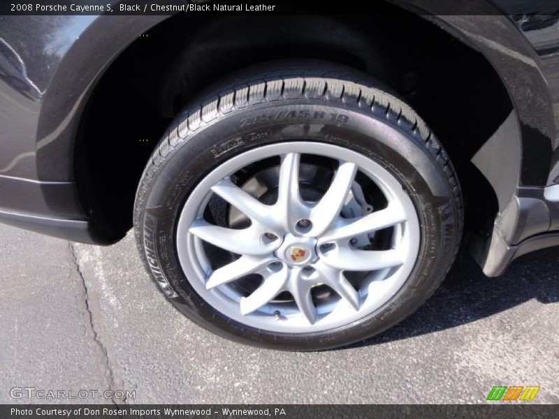 Black / Chestnut/Black Natural Leather 2008 Porsche Cayenne S