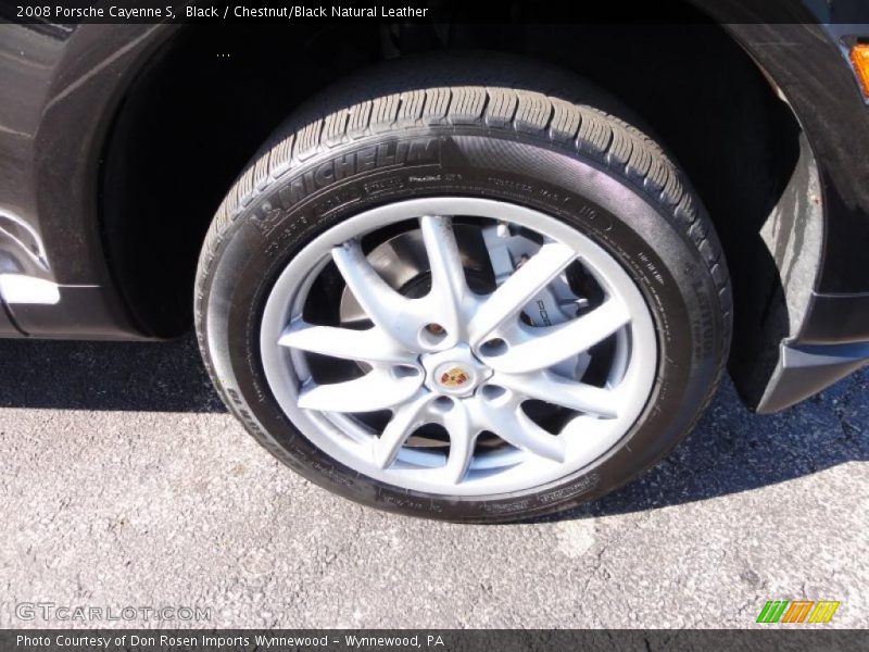 Black / Chestnut/Black Natural Leather 2008 Porsche Cayenne S