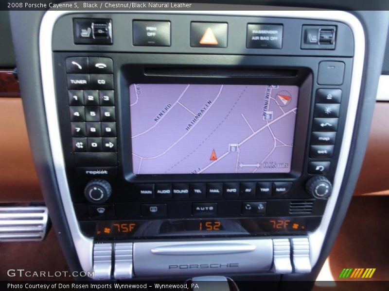 Black / Chestnut/Black Natural Leather 2008 Porsche Cayenne S