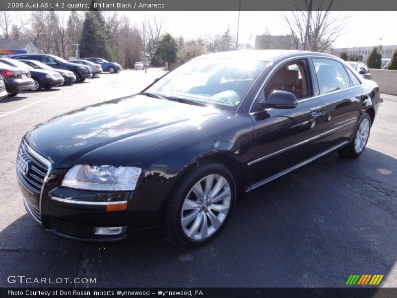 Brilliant Black / Amaretto 2008 Audi A8 L 4.2 quattro