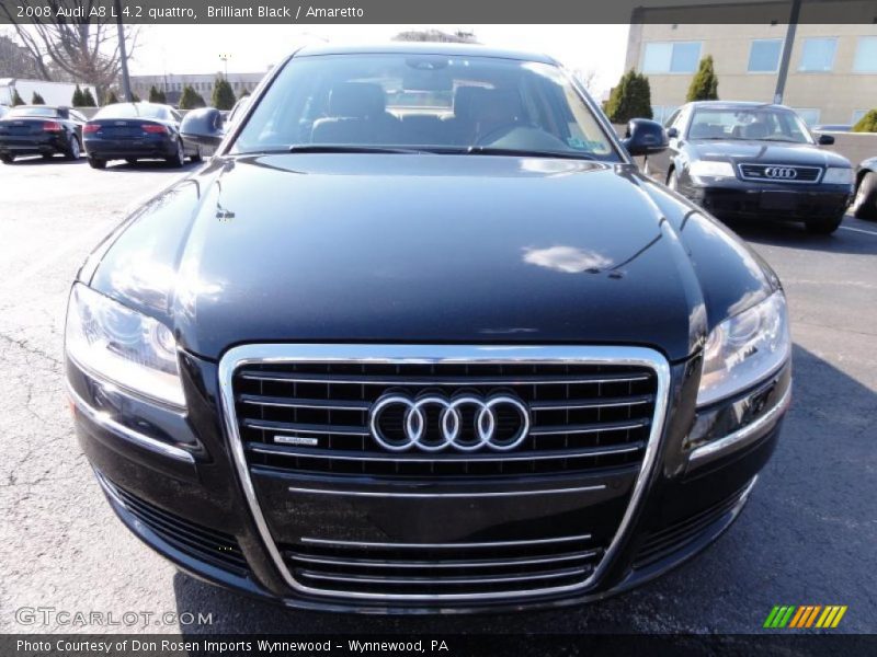 Brilliant Black / Amaretto 2008 Audi A8 L 4.2 quattro