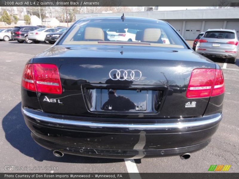 Brilliant Black / Amaretto 2008 Audi A8 L 4.2 quattro