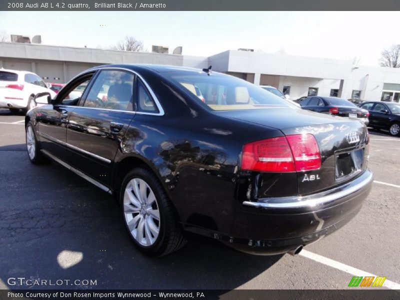 Brilliant Black / Amaretto 2008 Audi A8 L 4.2 quattro