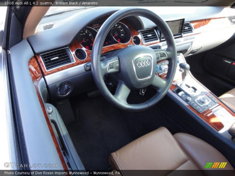  2008 A8 L 4.2 quattro Amaretto Interior