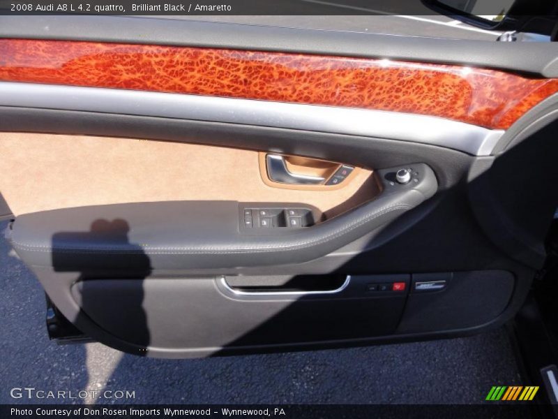 Brilliant Black / Amaretto 2008 Audi A8 L 4.2 quattro