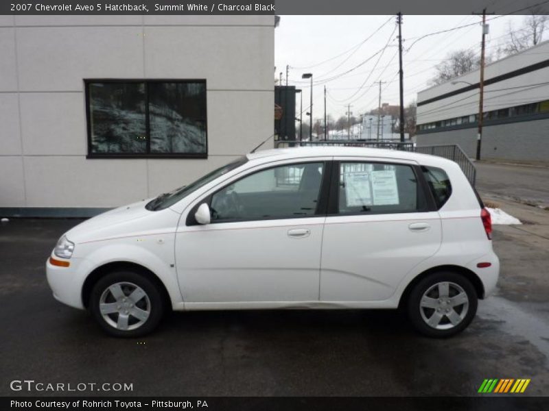 Summit White / Charcoal Black 2007 Chevrolet Aveo 5 Hatchback