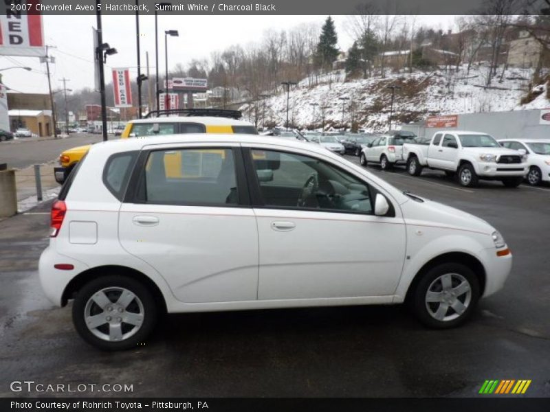 Summit White / Charcoal Black 2007 Chevrolet Aveo 5 Hatchback