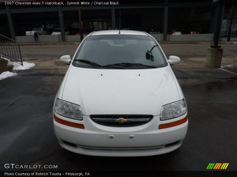 Summit White / Charcoal Black 2007 Chevrolet Aveo 5 Hatchback
