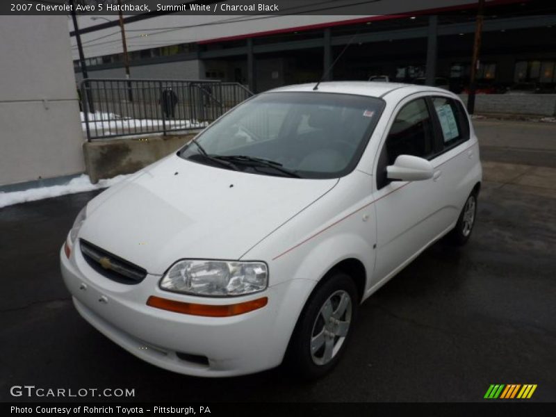 Summit White / Charcoal Black 2007 Chevrolet Aveo 5 Hatchback