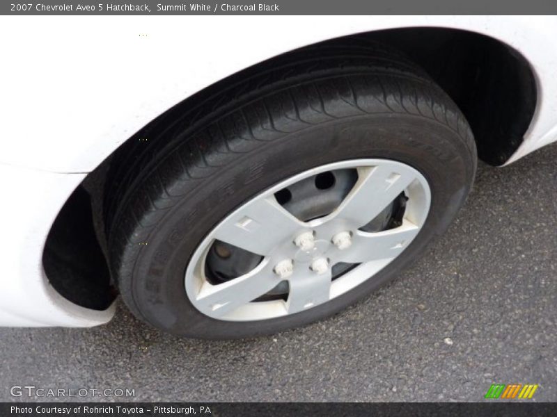 Summit White / Charcoal Black 2007 Chevrolet Aveo 5 Hatchback
