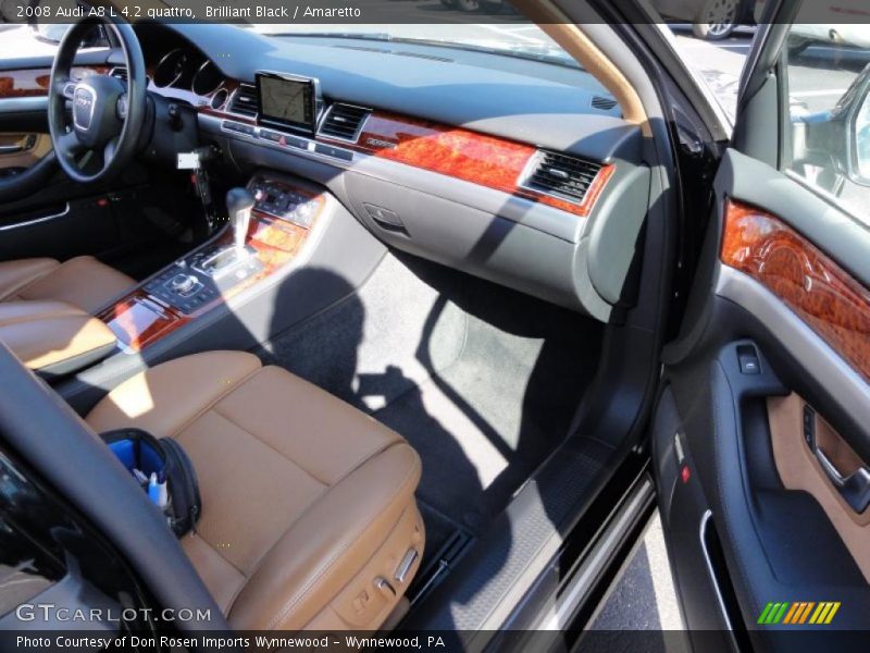 Brilliant Black / Amaretto 2008 Audi A8 L 4.2 quattro