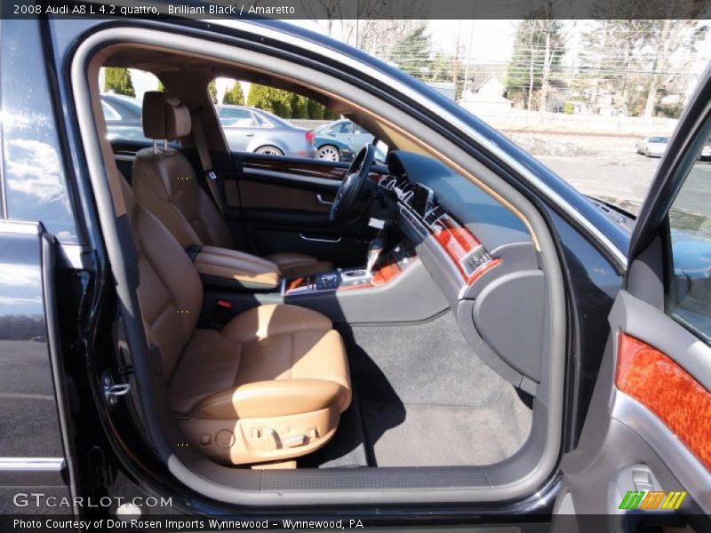 Brilliant Black / Amaretto 2008 Audi A8 L 4.2 quattro