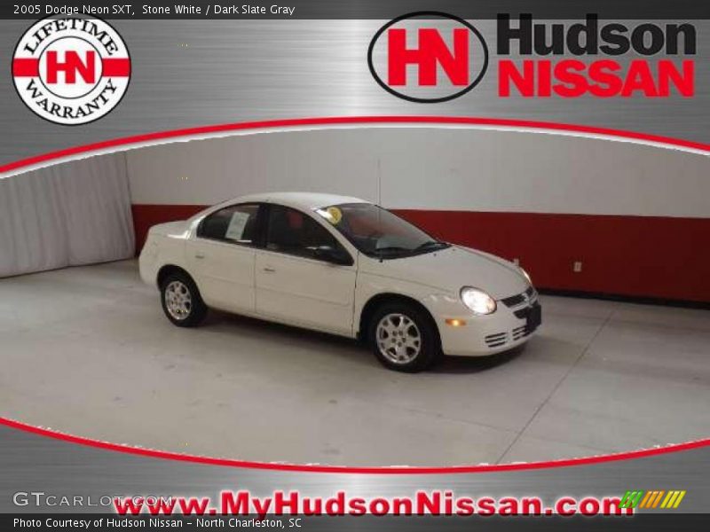Stone White / Dark Slate Gray 2005 Dodge Neon SXT