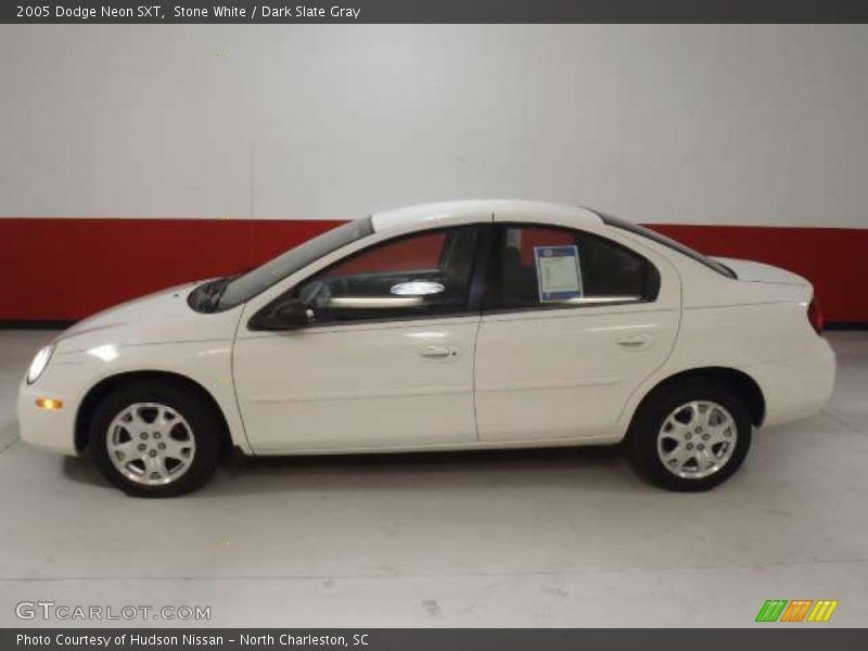 Stone White / Dark Slate Gray 2005 Dodge Neon SXT