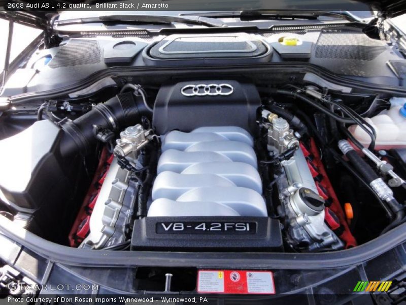  2008 A8 L 4.2 quattro Engine - 4.2 Liter FSI DOHC 32-Valve VVT V8