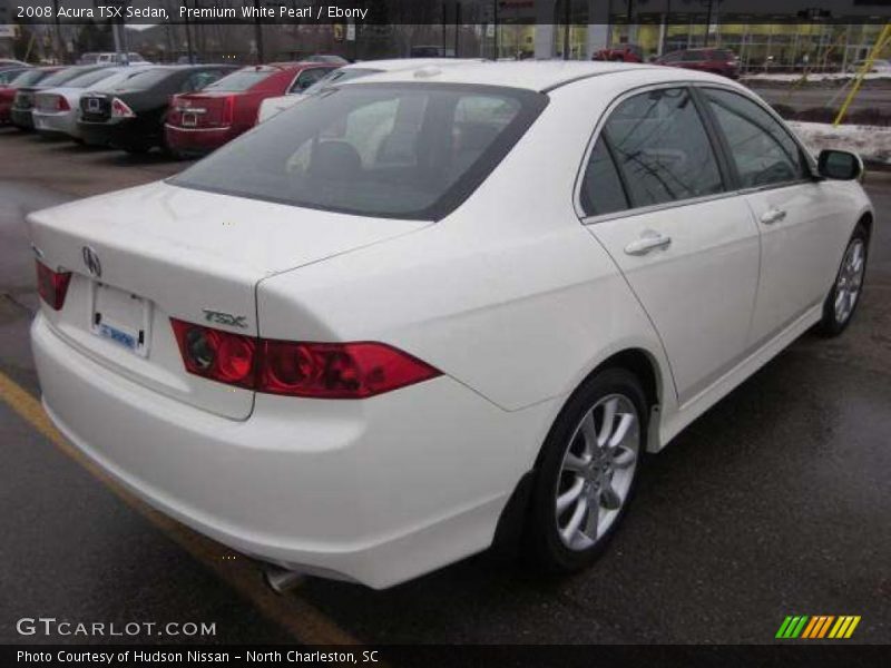 Premium White Pearl / Ebony 2008 Acura TSX Sedan