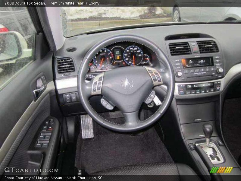 Premium White Pearl / Ebony 2008 Acura TSX Sedan