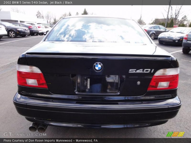 Jet Black / Black 2002 BMW 5 Series 540i Sedan