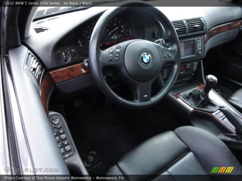 Jet Black / Black 2002 BMW 5 Series 540i Sedan
