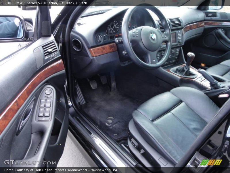  2002 5 Series 540i Sedan Black Interior