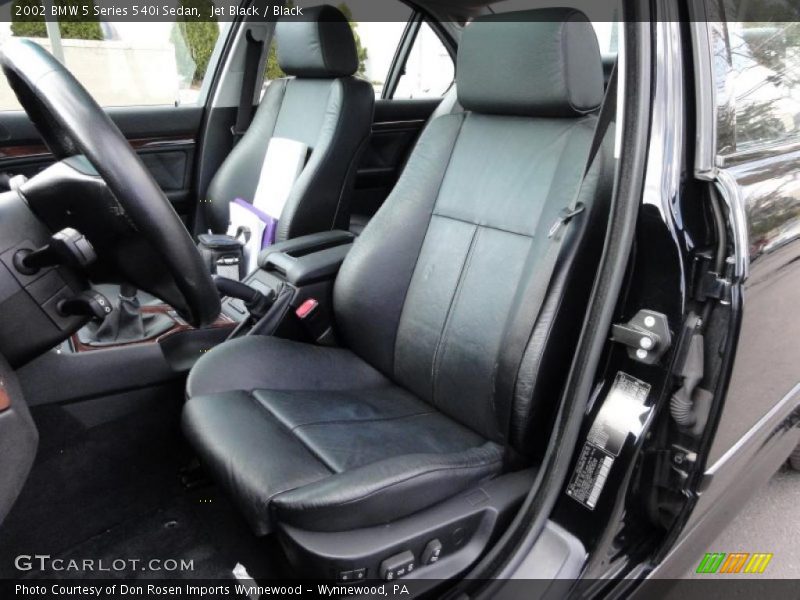Jet Black / Black 2002 BMW 5 Series 540i Sedan