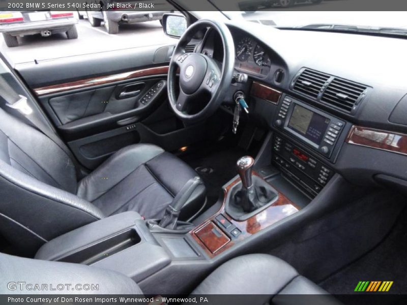 Jet Black / Black 2002 BMW 5 Series 540i Sedan