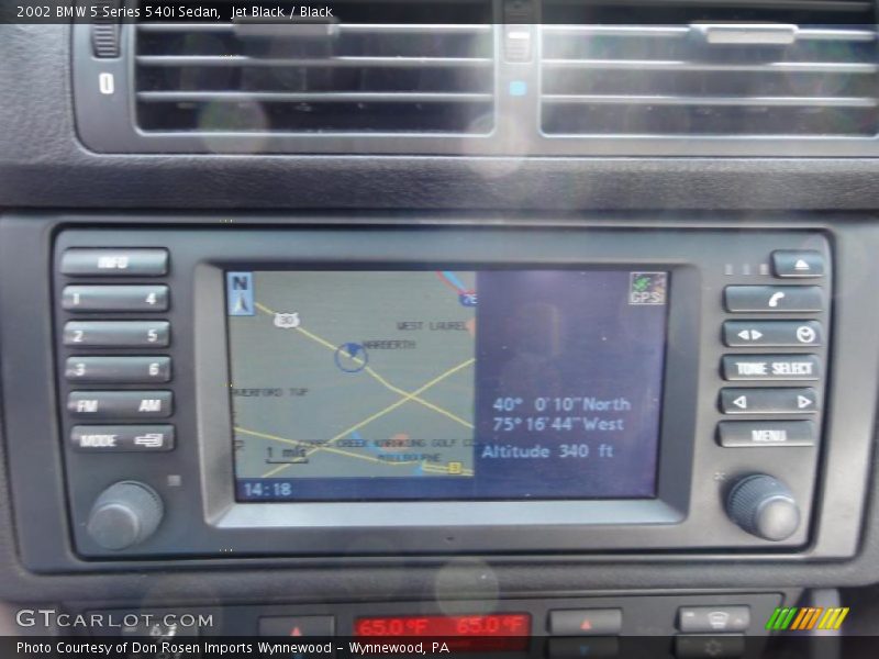 Navigation of 2002 5 Series 540i Sedan