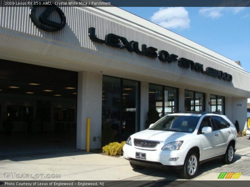 Crystal White Mica / Parchment 2009 Lexus RX 350 AWD