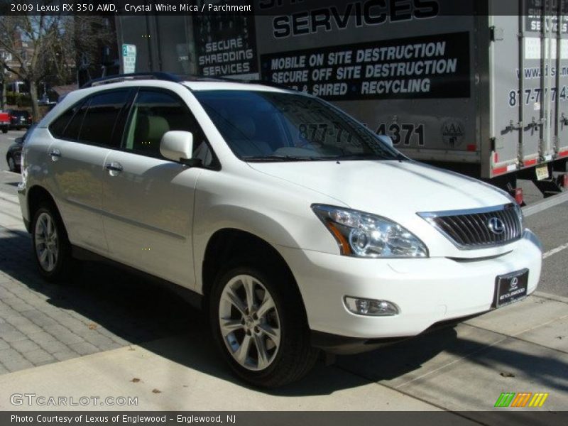 Crystal White Mica / Parchment 2009 Lexus RX 350 AWD
