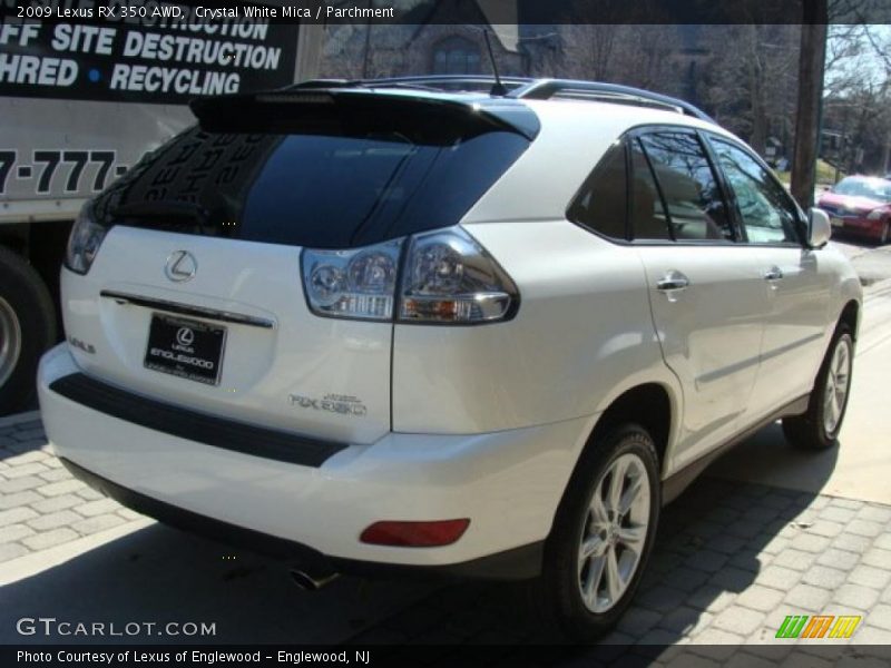 Crystal White Mica / Parchment 2009 Lexus RX 350 AWD