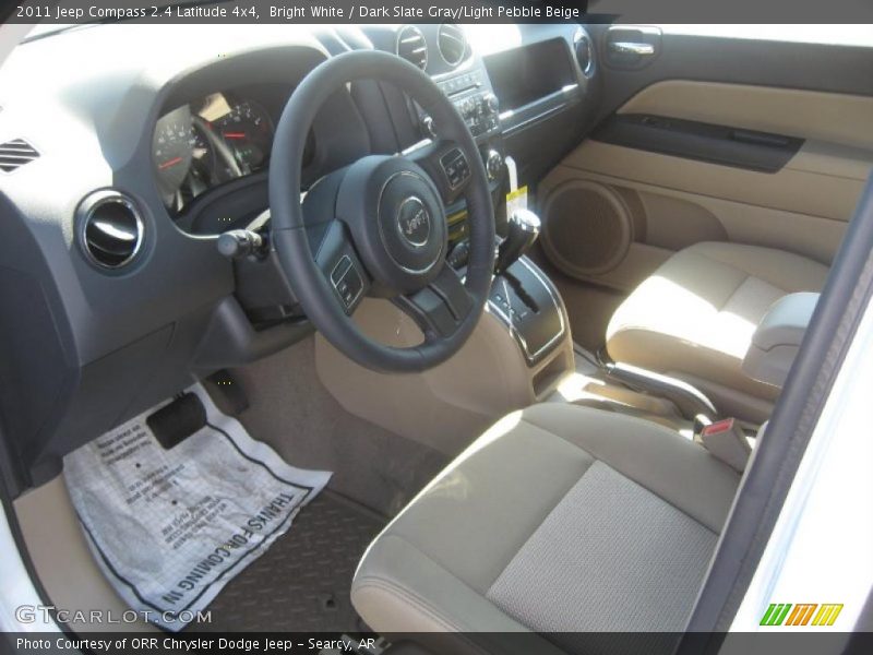 Dark Slate Gray/Light Pebble Beige Interior - 2011 Compass 2.4 Latitude 4x4 