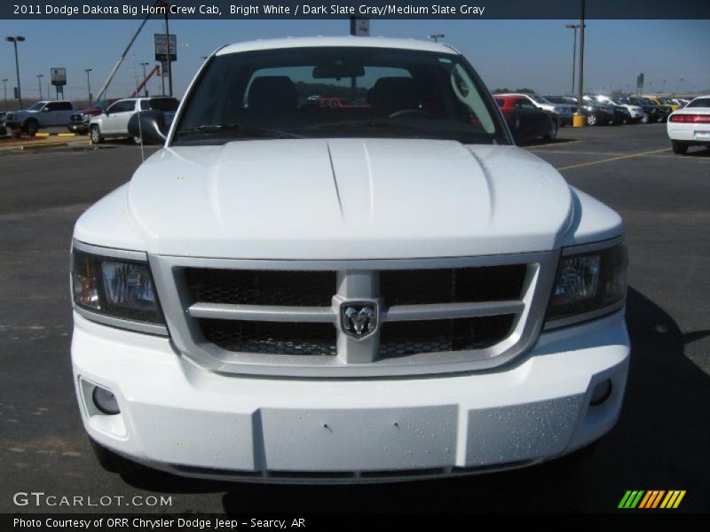 Bright White / Dark Slate Gray/Medium Slate Gray 2011 Dodge Dakota Big Horn Crew Cab
