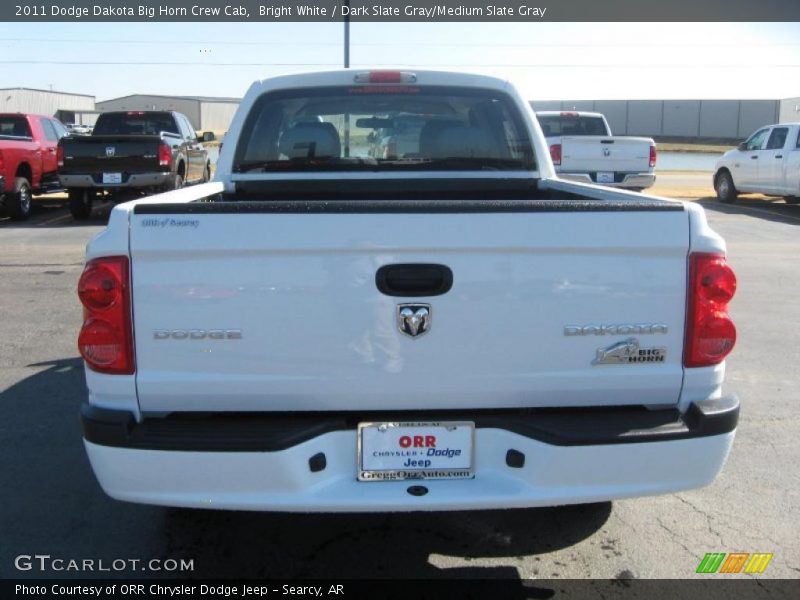 Bright White / Dark Slate Gray/Medium Slate Gray 2011 Dodge Dakota Big Horn Crew Cab