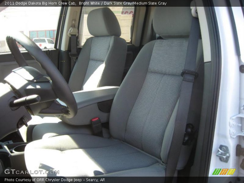Bright White / Dark Slate Gray/Medium Slate Gray 2011 Dodge Dakota Big Horn Crew Cab