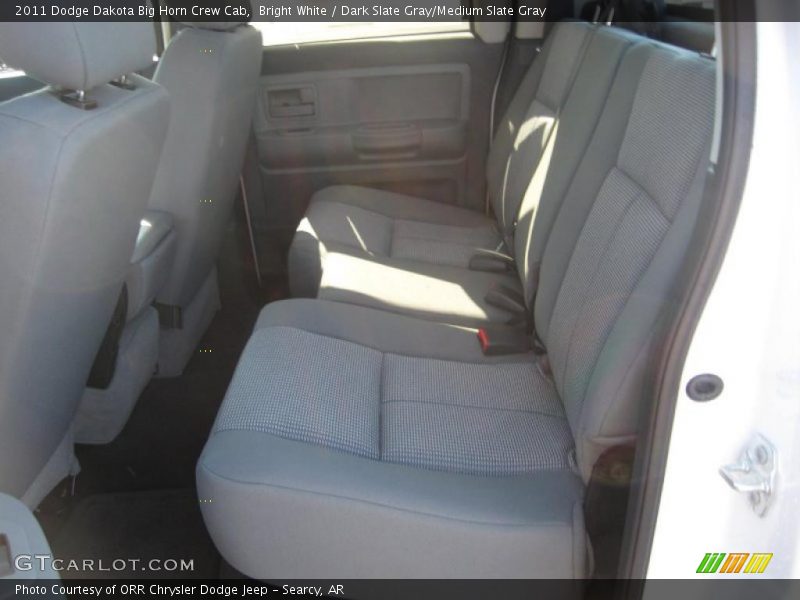 Bright White / Dark Slate Gray/Medium Slate Gray 2011 Dodge Dakota Big Horn Crew Cab