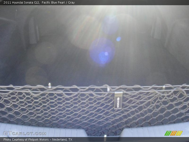 Pacific Blue Pearl / Gray 2011 Hyundai Sonata GLS