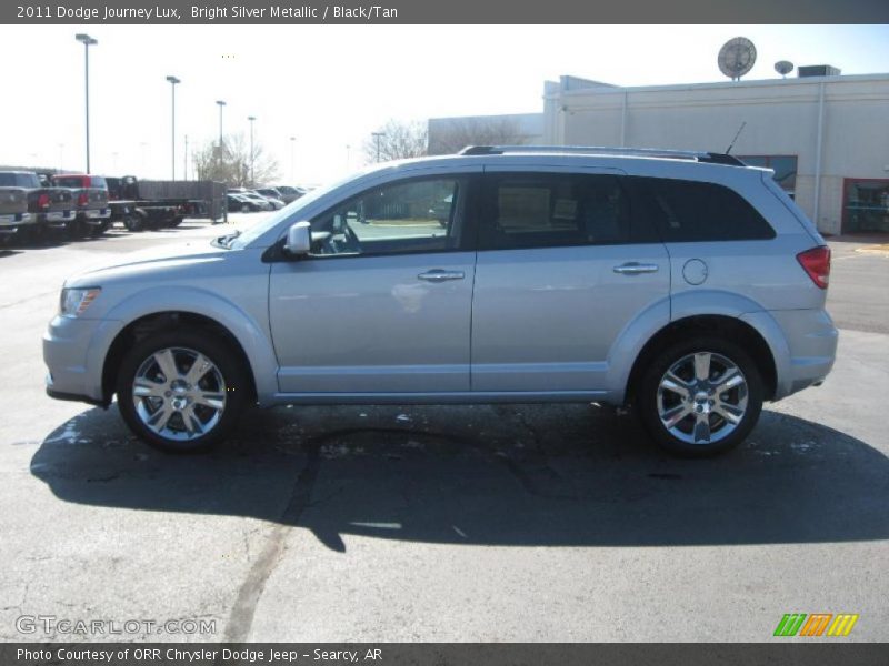 Bright Silver Metallic / Black/Tan 2011 Dodge Journey Lux