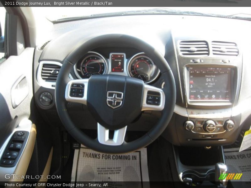 Bright Silver Metallic / Black/Tan 2011 Dodge Journey Lux