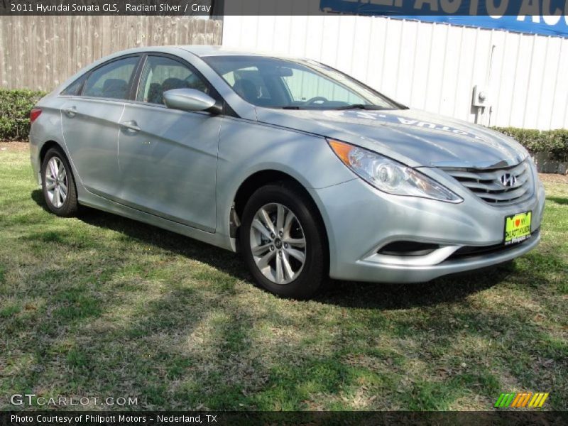 Radiant Silver / Gray 2011 Hyundai Sonata GLS
