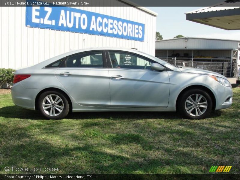 Radiant Silver / Gray 2011 Hyundai Sonata GLS