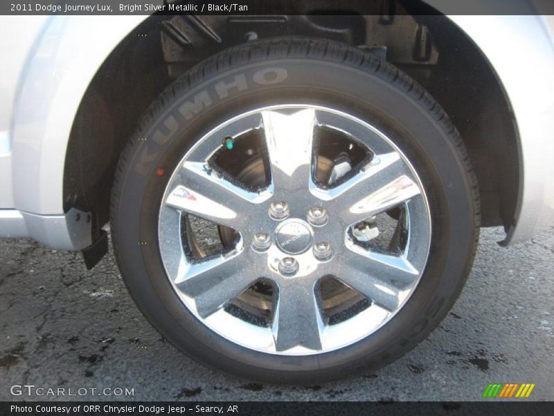 Bright Silver Metallic / Black/Tan 2011 Dodge Journey Lux