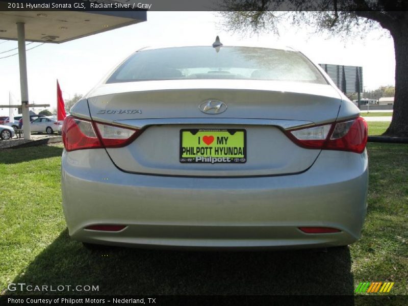 Radiant Silver / Gray 2011 Hyundai Sonata GLS