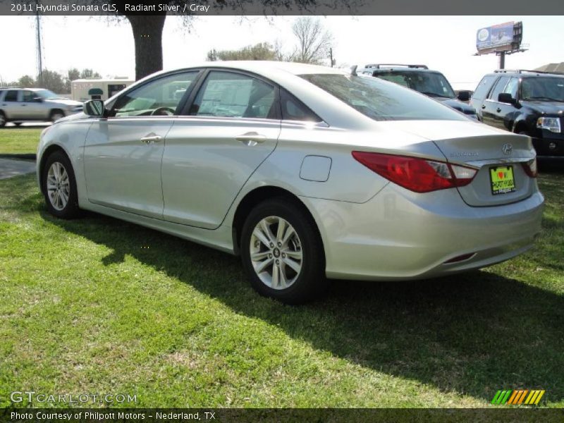 Radiant Silver / Gray 2011 Hyundai Sonata GLS