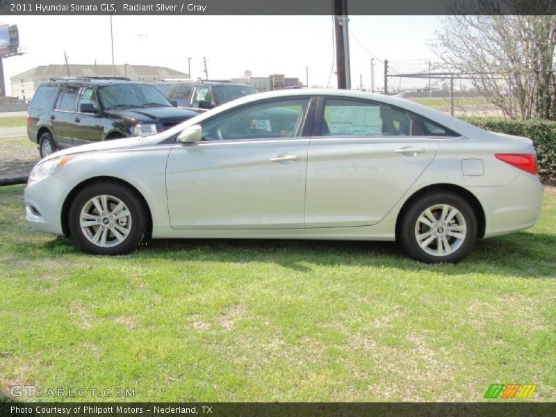 Radiant Silver / Gray 2011 Hyundai Sonata GLS