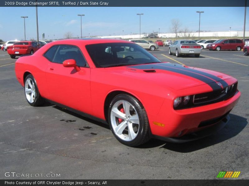 TorRed / Dark Slate Gray 2009 Dodge Challenger SRT8