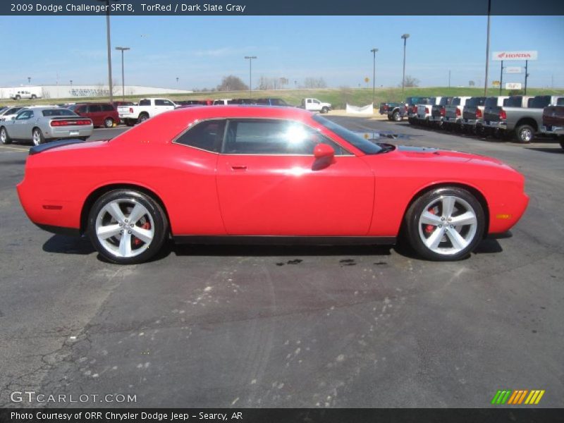 TorRed / Dark Slate Gray 2009 Dodge Challenger SRT8